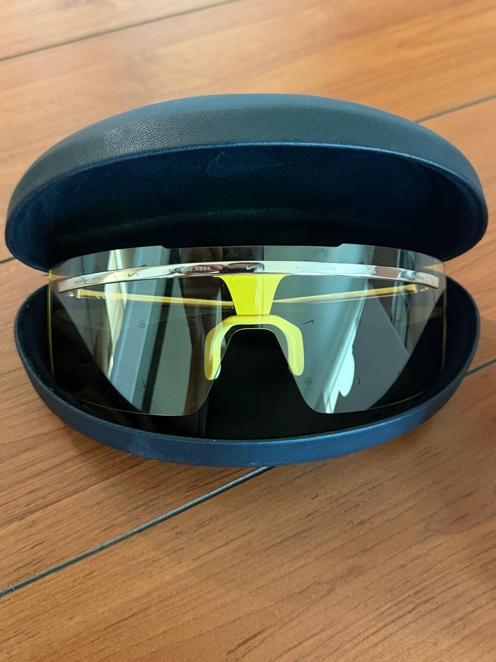 Martine Rose x Nike Shield sunglasses yellow lenses